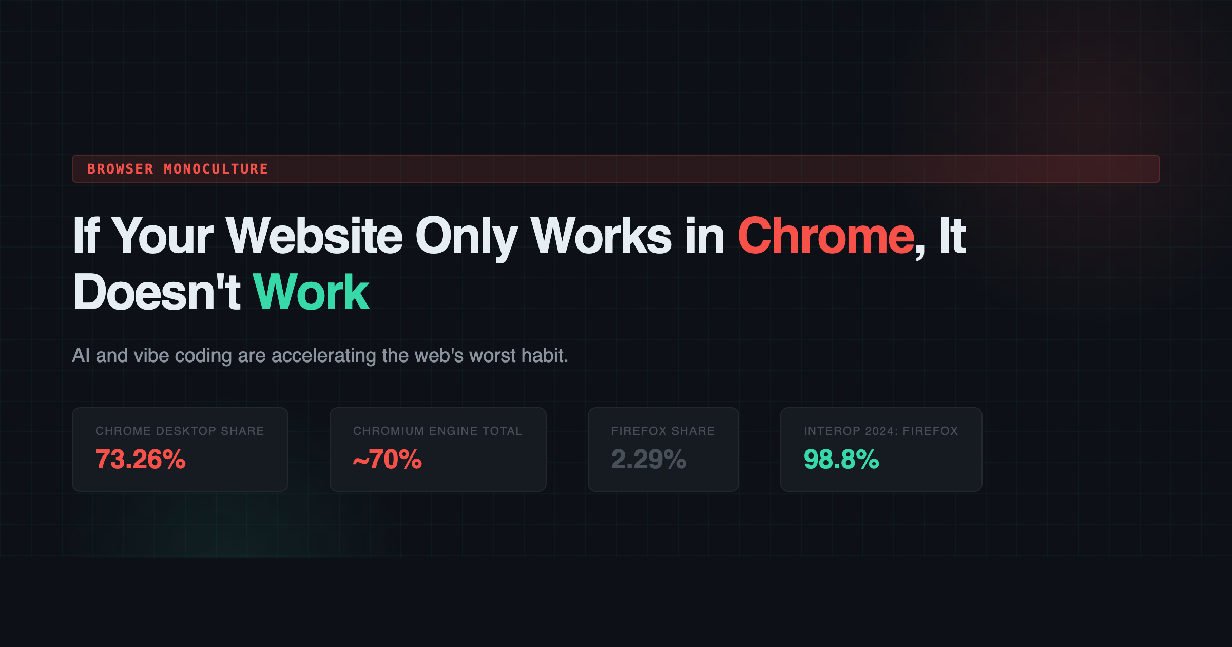 If Your Website Only Works in Chrome, It Doesn’t Work
