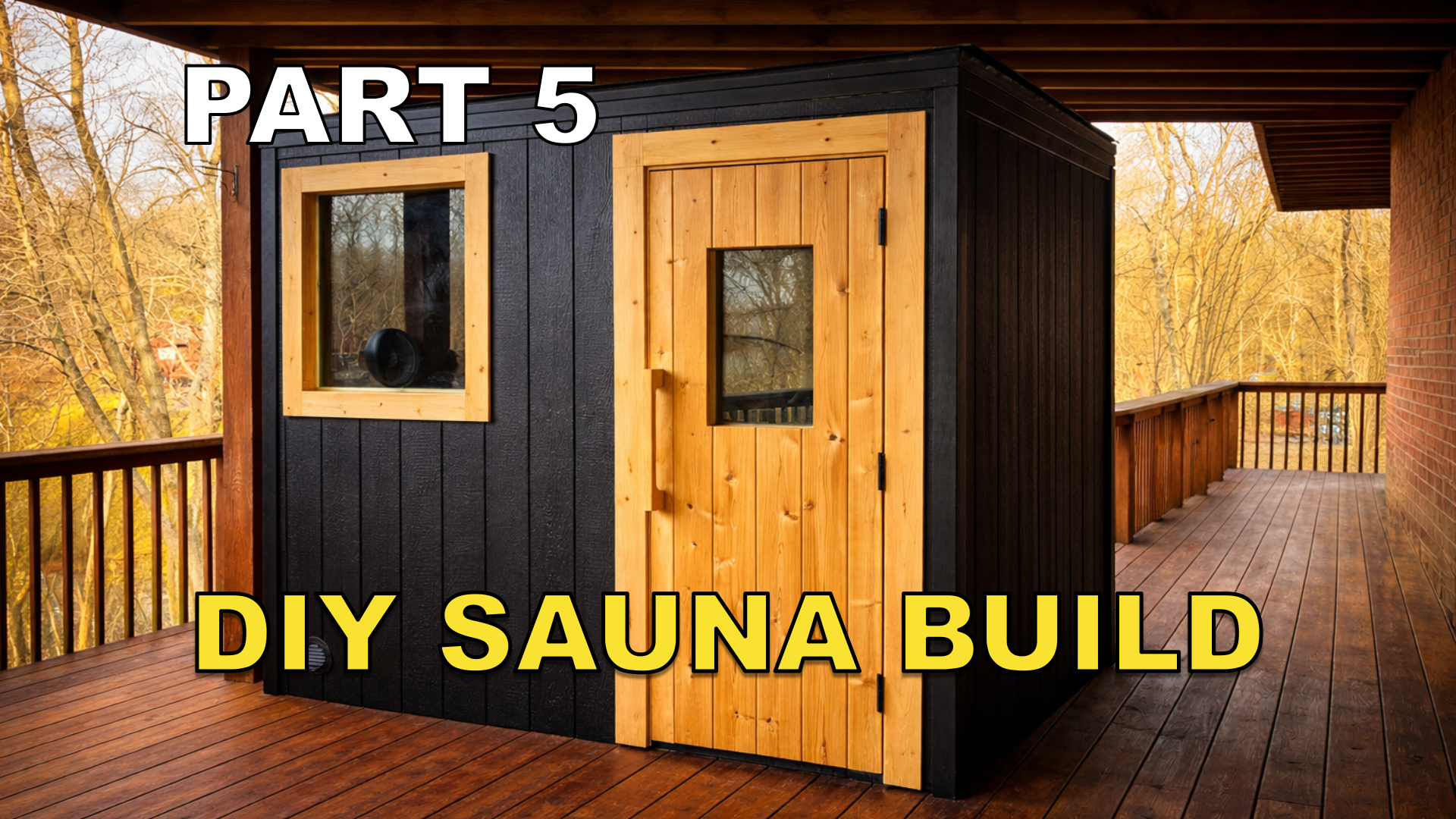Building a Backyard Sauna — Part 5: Finishing the Sauna